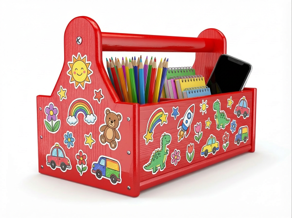 childlike red tool box