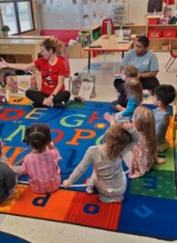 Growing With Music class with instruments
