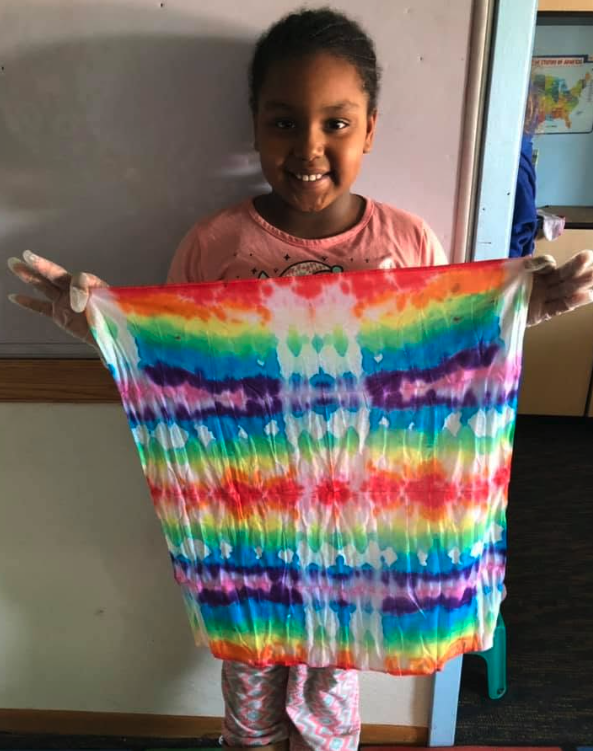 Tie-dye project at CKA