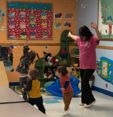 Toddlers enjoying a dance enrichment class