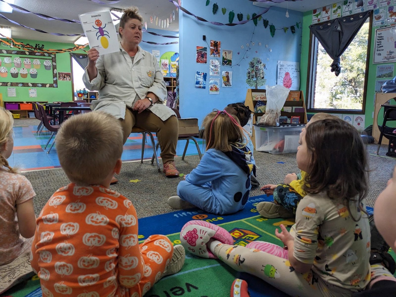 Science Program lesson about insects with our preschoolers